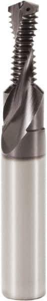 Seco - 5/16-18 UNC, 0.237" Cutting Diam, 2 Flute, Solid Carbide Helical Flute Thread Mill - Internal Thread, 2.913" OAL, 10mm Shank Diam - Exact Tool & Supply
