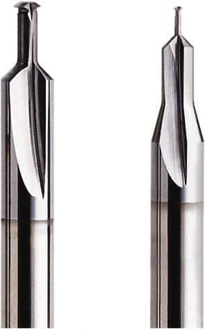 Seco - M1.4x0.30 Metric Coarse, 0.0382" Cutting Diam, 2 Flute, Solid Carbide Helical Flute Thread Mill - Internal Thread, 2.63mm LOC, 40mm OAL, 3mm Shank Diam - Exact Tool & Supply