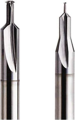 Seco - M1.4x0.30 Metric Coarse, 0.0382" Cutting Diam, 2 Flute, Solid Carbide Helical Flute Thread Mill - Internal Thread, 2.63mm LOC, 40mm OAL, 3mm Shank Diam - Exact Tool & Supply