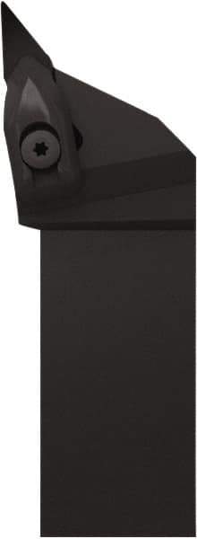 Seco - DVJN, Right Hand Cut, 93° Lead Angle, 1" Shank Height x 1" Shank Width, Negative Rake Indexable Turning Toolholder - 5" OAL, VNMG 332 Insert Compatibility, Series Dual Clamp - Exact Tool & Supply