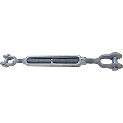 Crosby - Turnbuckles; Type: Jaw & Jaw ; Working Load Limit (Lb.): 10000 ; Thread Diameter (Inch): 1 ; Take Up (Inch): 12 ; Body Length (Inch): 6-3/32 ; Closed Length (Inch): 27-11/64 - Exact Tool & Supply