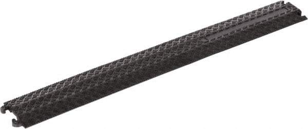 Vestil - 40" Long x 5-1/2" Wide x 3/4" High, Rubber Ramp Cable Guard - 2,200 Lb Load Limit - Exact Tool & Supply