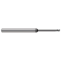 Harvey Tool - 0.05", 1.9mm LOC, 1/8" Shank Diam, 2-1/2" OAL, 3 Flute Solid Carbide Square End Mill - Exact Tool & Supply