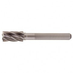SB-6 Aluminum Cut Solid Carbide Bur-Cylindrical with End Cut - Exact Tool & Supply