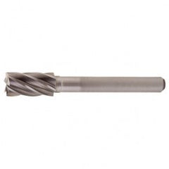 SB-6 Aluminum Cut Solid Carbide Bur-Cylindrical with End Cut - Exact Tool & Supply