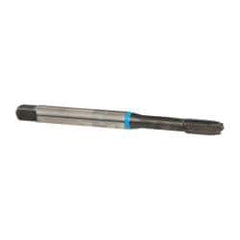 Emuge - #10-32 UNF, 3 Flutes, Plug Chamfer, Nitride Finish, Cobalt Spiral Point STI Tap - 0.255" Shank Diam, 3B Class of Fit, Series Rekord B-VA - Exact Tool & Supply