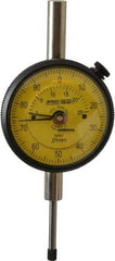 Mahr - 25mm Range, 0-100 Dial Reading, 0.01mm Graduation Dial Drop Indicator - 2-1/4" Dial, 1mm Range per Revolution, 0.02mm Accuracy, Revolution Counter - Exact Tool & Supply