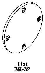 Mahr - Flat Drop Indicator Back - Use with ANSI Group 0 Series A and N - Exact Tool & Supply