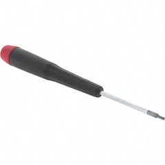 Wiha - 0.05" Precision Miniature Hex Driver - 1-9/16" Bade Length, Tapered Handle, 4-3/4" OAL - Exact Tool & Supply