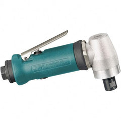 Dynabrade - 1/4" Collet, Angle Handle, Air Angle Die Grinder - 20,000 RPM, Rear Exhaust, 21 CFM, 0.4 hp, 90 psi, 1/4 NPT Inlet - Exact Tool & Supply