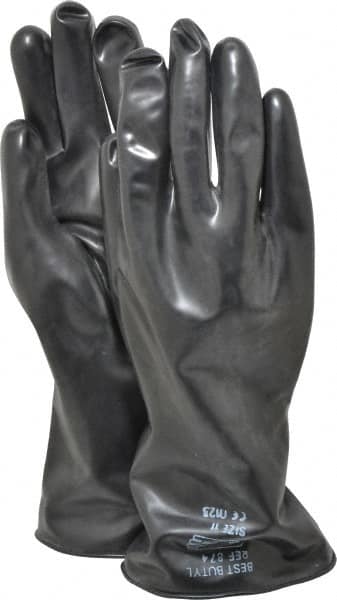 SHOWA - Size 2XL (11), 14" Long, 14 mil Thick, Butyl Chemical Resistant Gloves - Exact Tool & Supply