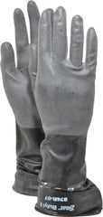 SHOWA - Size S (7), 14" Long, 14 mil, Unsupported, Butyl Chemical Resistant Gloves - Exact Tool & Supply