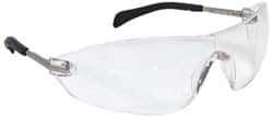 MCR Safety - Clear Lenses, Frameless Safety Glasses - Anti-Fog, Scratch Resistant, Size Universal, Wrap Around - Exact Tool & Supply