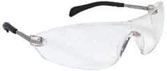 MCR Safety - Clear Lenses, Frameless Safety Glasses - Anti-Fog, Scratch Resistant, Size Universal, Wrap Around - Exact Tool & Supply