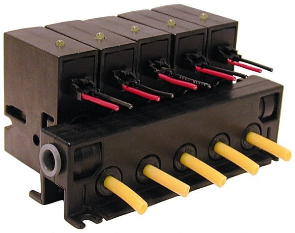 Norgren - 1/4 4 Station Solenoid Valve Manifold - Exact Tool & Supply