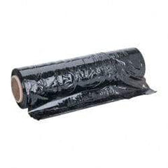 Stretch Associates - 18" x 1,500' 80 Gauge Black Hand Held Stretch & Pallet Wrap for Use with Dispenser - 4 Piece, 80 Gauge, Black - Exact Tool & Supply