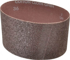 Norton - 3-1/2" Wide x 15-1/2" OAL, 36 Grit, Aluminum Oxide Abrasive Belt - Aluminum Oxide, Very Coarse, Coated, X Weighted Cloth Backing, Series R228 - Exact Tool & Supply