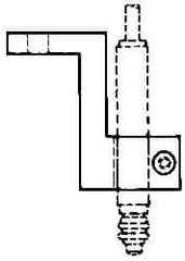 Mahr - Remote Data Collection L Bracket - 52.32mm Overall Length, For Use with Cartridge Type Gage Head - Exact Tool & Supply