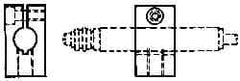 Mahr - Remote Data Collection Square Bracket - 28.6mm Overall Length, For Use with Cartridge Type Gage Head, Max micro m Indicators, Remote Indicating Units - Exact Tool & Supply