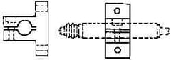 Mahr - Remote Data Collection T Bracket - 34.9mm Overall Length, For Use with 3/8 Inch Diameter Gage Heads, Cartridge Type Gage Head, Max micro m Indicators, Remote Indicating Units - Exact Tool & Supply