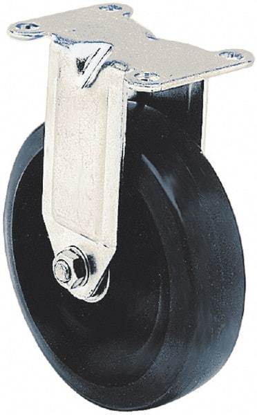 Albion - 3-1/2" Diam x 1-3/8" Wide x 4-3/4" OAH Top Plate Mount Swivel Caster - Polyurethane, 225 Lb Capacity, Ball Bearing, 2-1/2 x 3-3/4" Plate - Exact Tool & Supply
