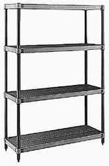 Metro - 36" Wide, 1-1/2" High, Open Shelving Shelf - Polymer, 24" Deep, Use with Metro Max I - Exact Tool & Supply