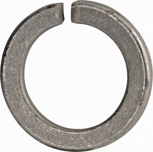 Value Collection - 2", 2.008" ID, 0.422" Thick Split Lock Washer - Grade 8 Spring Steel, Zinc-Plated Finish, 2.008" Min ID, 2.039" Max ID, 2.936" Max OD - Exact Tool & Supply