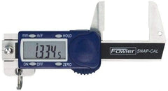 Fowler - 0 to 32mm Range, 0.01mm Resolution, Electronic Caliper - Stainless Steel with 0.9" Stainless Steel Jaws, 0.02mm Accuracy - Exact Tool & Supply