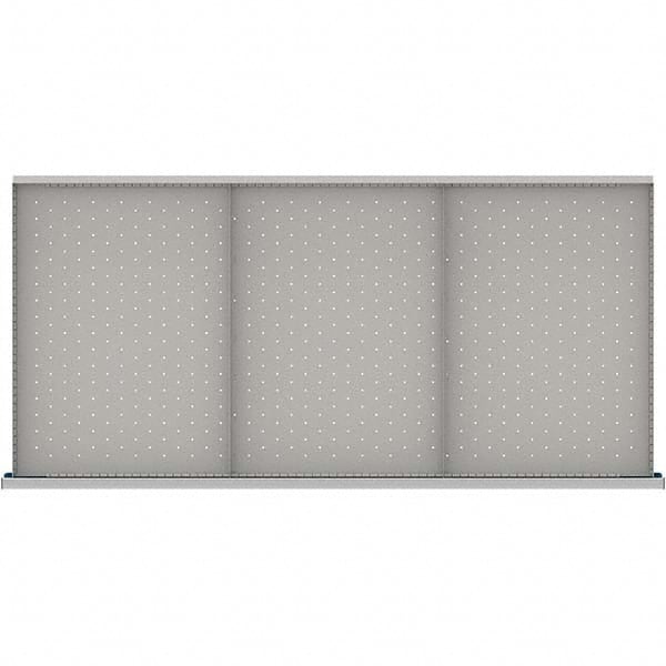 LISTA - 3-Compartment Drawer Divider Layout for 3.15" High Drawers - Exact Tool & Supply