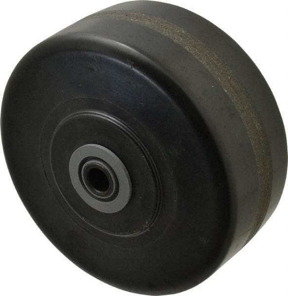 Albion - 6 Inch Diameter x 2-1/2 Inch Wide, Phenolic Caster Wheel - 1,650 Lb. Capacity, 2-15/16 Inch Hub Length, 1/2 Inch Axle Diameter, Sealed Roller Bearing - Exact Tool & Supply
