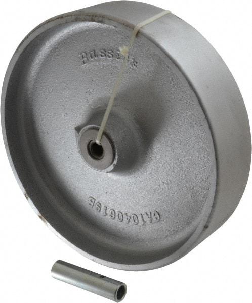 Albion - 10 Inch Diameter x 2-1/2 Inch Wide, Semi-Steel Caster Wheel - 1,650 Lb. Capacity, 2-15/16 Inch Hub Length, 1/2 Inch Axle Diameter, Roller Bearing - Exact Tool & Supply