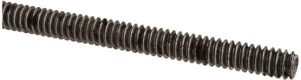 Value Collection - #10-24 UNC (Coarse), 6' Long, Low Carbon Steel Threaded Rod - Oil Finish Finish, Right Hand Thread - Exact Tool & Supply