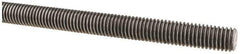 Made in USA - 1/2-13 UNC (Coarse), 6' Long, Low Carbon Steel Threaded Rod - Oil Finish Finish, Right Hand Thread - Exact Tool & Supply