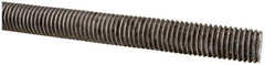 Made in USA - 5/8-11 UNC (Coarse), 6' Long, Low Carbon Steel Threaded Rod - Oil Finish Finish, Right Hand Thread - Exact Tool & Supply