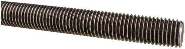 Made in USA - 3/4-10 UNC (Coarse), 6' Long, Low Carbon Steel Threaded Rod - Oil Finish Finish, Right Hand Thread - Exact Tool & Supply