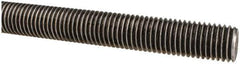 Made in USA - 3/4-10 UNC (Coarse), 6' Long, Low Carbon Steel Threaded Rod - Oil Finish Finish, Right Hand Thread - Exact Tool & Supply