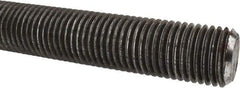 Made in USA - 1-1/4-7 UNC (Coarse), 6' Long, Low Carbon Steel Threaded Rod - Oil Finish Finish, Right Hand Thread - Exact Tool & Supply