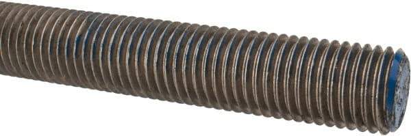 Made in USA - 1-8 UNC (Coarse), 6' Long, Stainless Steel Threaded Rod - Right Hand Thread - Exact Tool & Supply