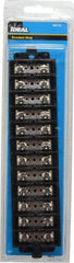 Ideal - 12 Poles, 600 Volt, 60 Amp, -40 to 266°F, Polyester Thermoplastic, Polyester Thermoplastic Multipole Terminal Block - Nickle Plated Brass, 22 to 6 AWG Compatibility, 1-1/4 Inch High - Exact Tool & Supply