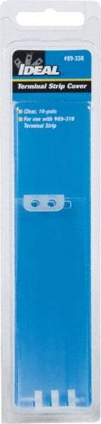 Ideal - 0.7mm High x 7.9" Long, Terminal Block End Cover - Use with 89-300 Terminal Strip Series - Exact Tool & Supply