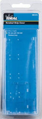 Ideal - 1.35mm High x 7.9" Long, Terminal Block End Cover - Use with 89-500 Terminal Strip Series - Exact Tool & Supply