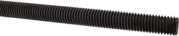 Value Collection - 1/2-13 UNC (Coarse), 6' Long, Alloy Steel Threaded Rod - Plain Finish, Right Hand Thread - Exact Tool & Supply