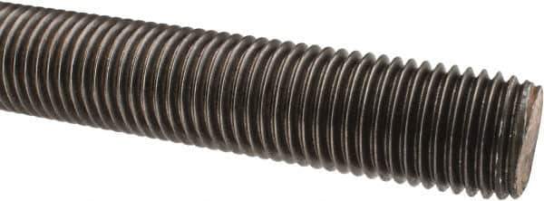 Value Collection - 1-1/4-7 UNC (Coarse), 6' Long, Alloy Steel Threaded Rod - Right Hand Thread - Exact Tool & Supply