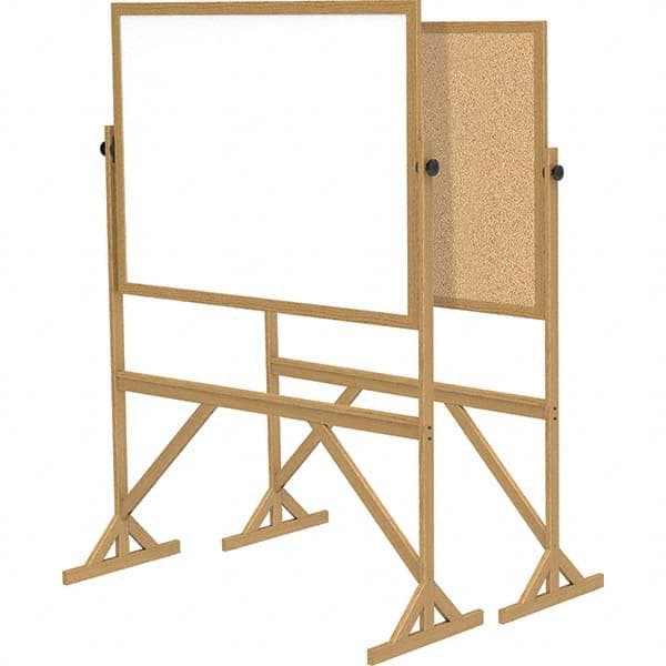 Ghent - Whiteboards & Magnetic Dry Erase Boards Type: Reversible Dry Erase/Corkboard Height (Inch): 71-3/4 - Exact Tool & Supply