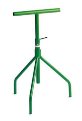 Made in USA - 15-1/2 Inch T Bar Wide Portable Adjustable Stand for Conveyors - Supports 25 Inch to 43 Inch High - Exact Tool & Supply