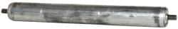 Made in USA - Replacement Conveyor Roller for 16 Inches Between Frame - 1.9 Inch Diameter, 7/16 Inch Axle, Galvanized Steel Finish, 16 Gage - Exact Tool & Supply