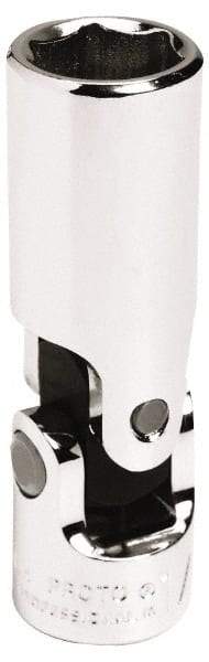 Proto - 1/2", 3/8" Drive, Standard Hand Socket - 6 Points, 2-3/8" OAL, Alloy Steel, Chrome Finish - Exact Tool & Supply