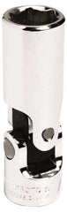 Proto - 1/2", 3/8" Drive, Standard Hand Socket - 6 Points, 2-3/8" OAL, Alloy Steel, Chrome Finish - Exact Tool & Supply