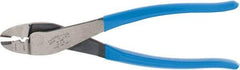 Channellock - 9-3/4" OAL Crimping Pliers - Plastic Dipped Handle - Exact Tool & Supply