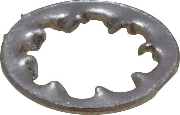 Value Collection - M4 Screw, 4.3mm ID, Stainless Steel Internal Tooth Lock Washer - 8mm OD, Uncoated, Grade 18-8 & Austenitic A2 - Exact Tool & Supply